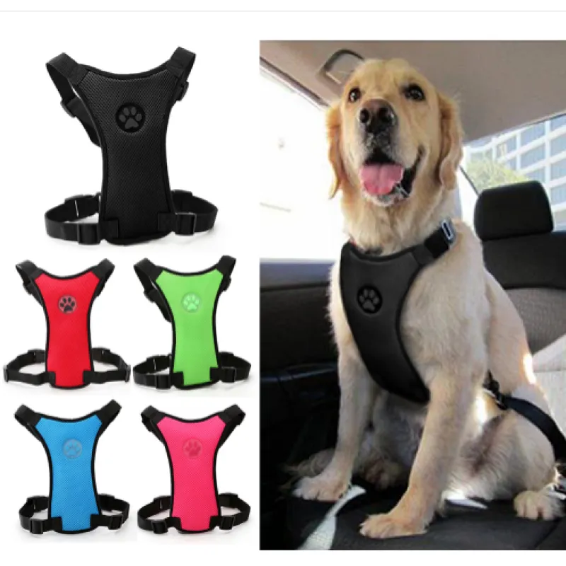 Breathable Mesh Chest straps Pet car safety chest back