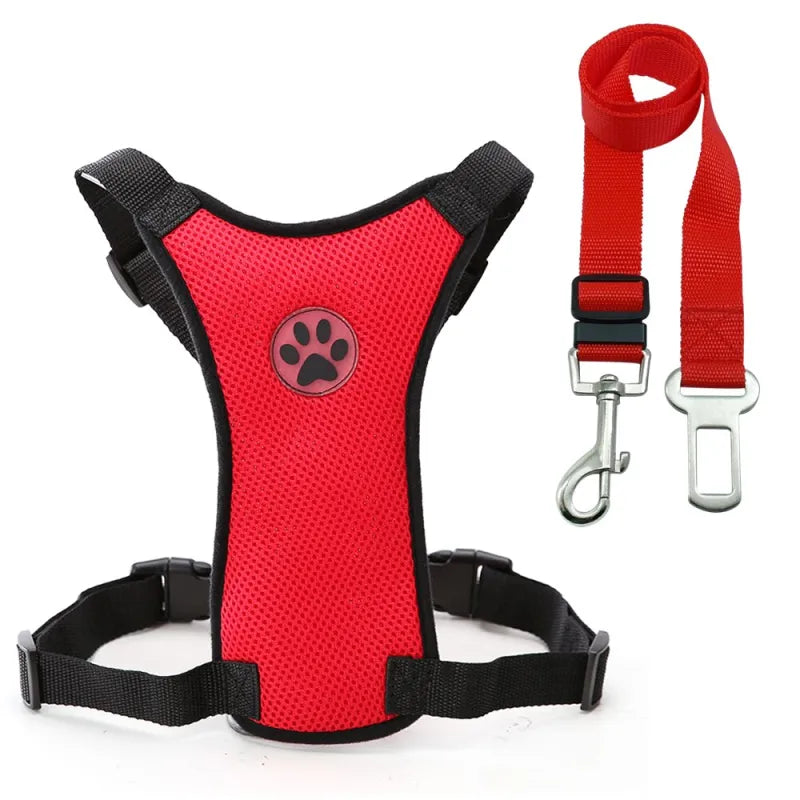 Breathable Mesh Chest straps Pet car safety chest back