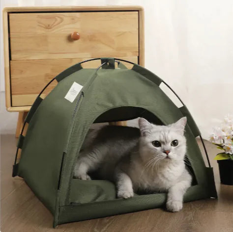 Cool & Comfy Pet Haven | Indoor/Outdoor Tent with Cooling Mat