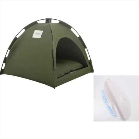 Cool & Comfy Pet Haven | Indoor/Outdoor Tent with Cooling Mat