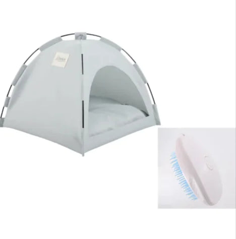 Cool & Comfy Pet Haven | Indoor/Outdoor Tent with Cooling Mat