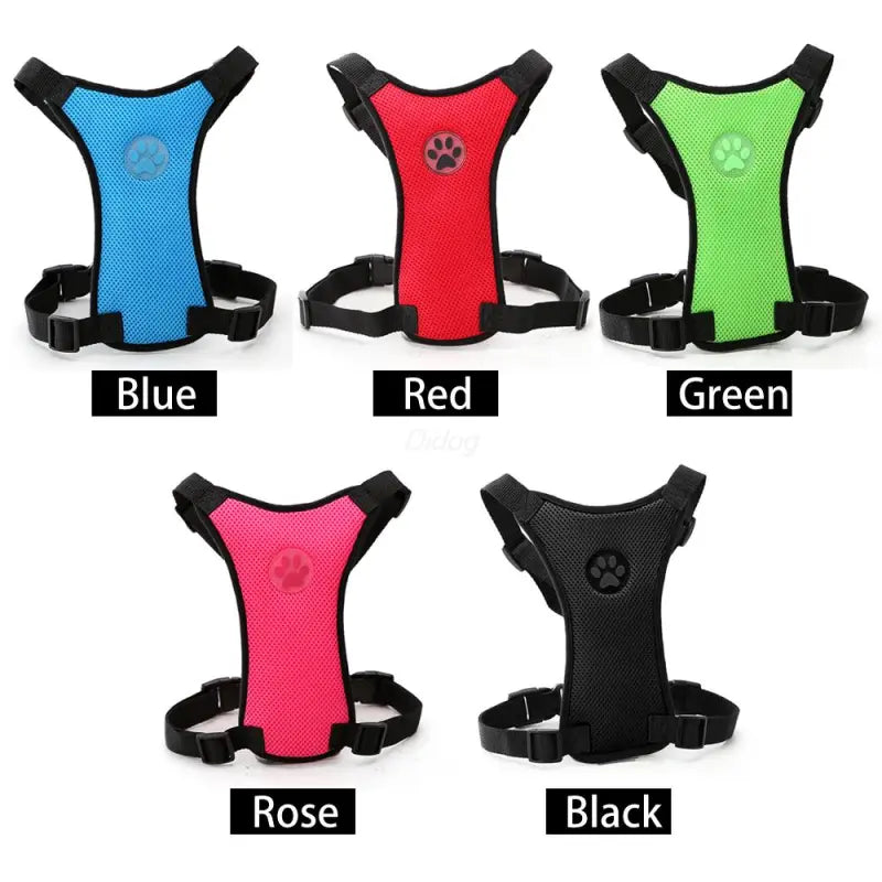 Breathable Mesh Chest straps Pet car safety chest back