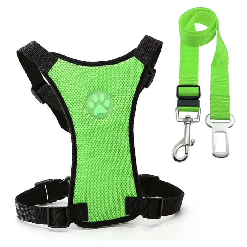 Breathable Mesh Chest straps Pet car safety chest back