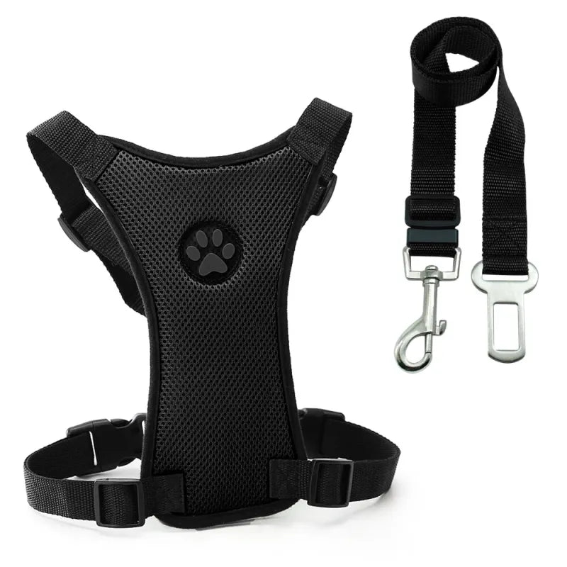 Breathable Mesh Chest straps Pet car safety chest back